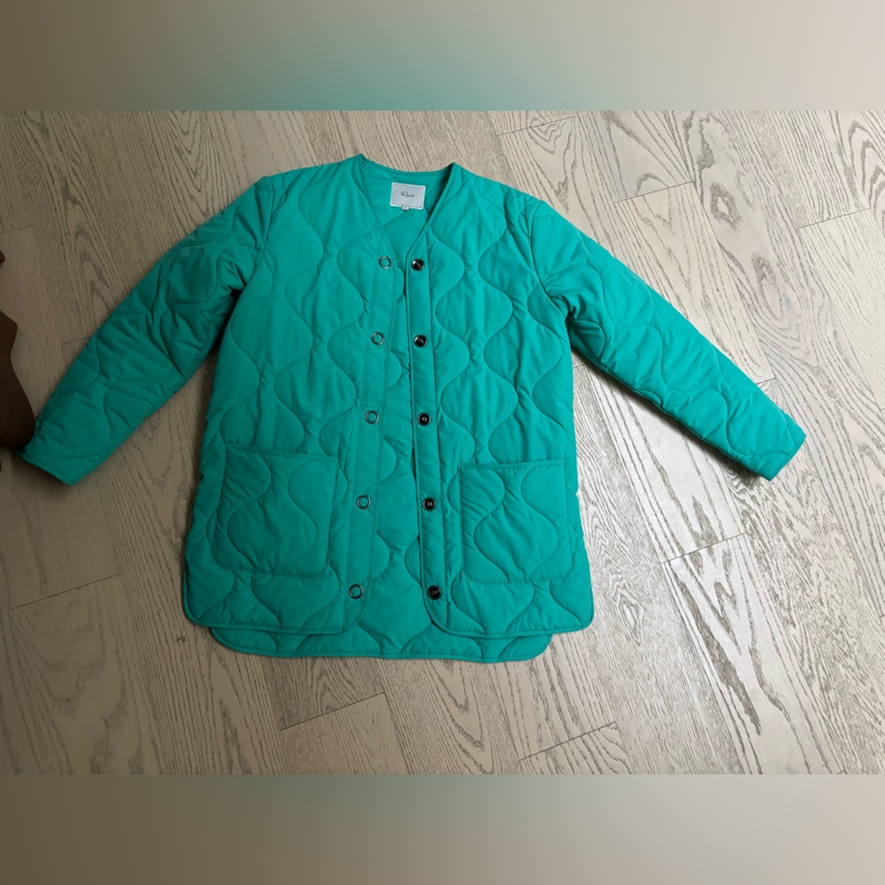 Rails Elin Quilted barn Jacket teal aqua turquoise sz S